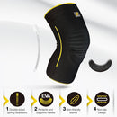 Bracoo KE60 Airy Knie Sleeve Ademend & Stabiliserend met Ergo-Kussenpad (*gepatenteerd)