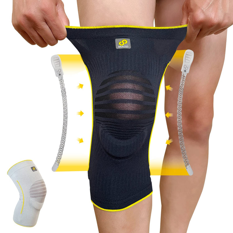 Bracoo KE60 Airy Knie Sleeve Ademend & Stabiliserend met Ergo-Kussenpad (*gepatenteerd)