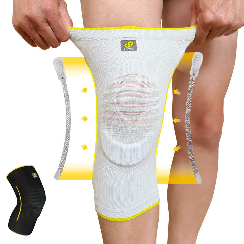 Bracoo KE60 Airy Knie Sleeve Ademend & Stabiliserend met Ergo-Kussenpad (*gepatenteerd)
