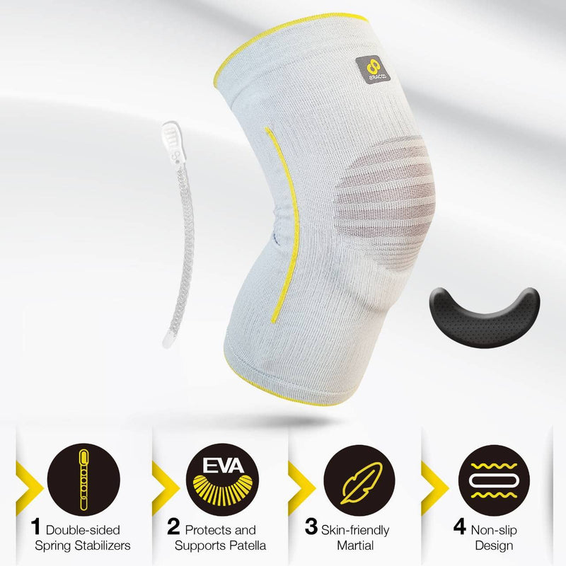 Bracoo KE60 Airy Knie Sleeve Ademend & Stabiliserend met Ergo-Kussenpad (*gepatenteerd)