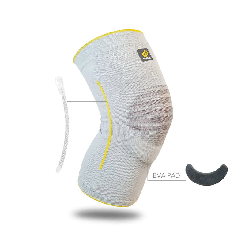 Bracoo KE60 Airy Knie Sleeve Ademend & Stabiliserend met Ergo-Kussenpad (*gepatenteerd)