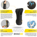 Bracoo WB50 Wrist Armor Wrap 3D Ergo Fixation & Breathable (FlexiFit) *patented