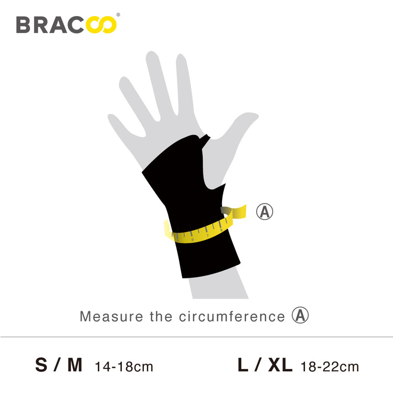 Bracoo WB50 Wrist Armor Wrap 3D Ergo Fixation & Breathable (FlexiFit) *patented