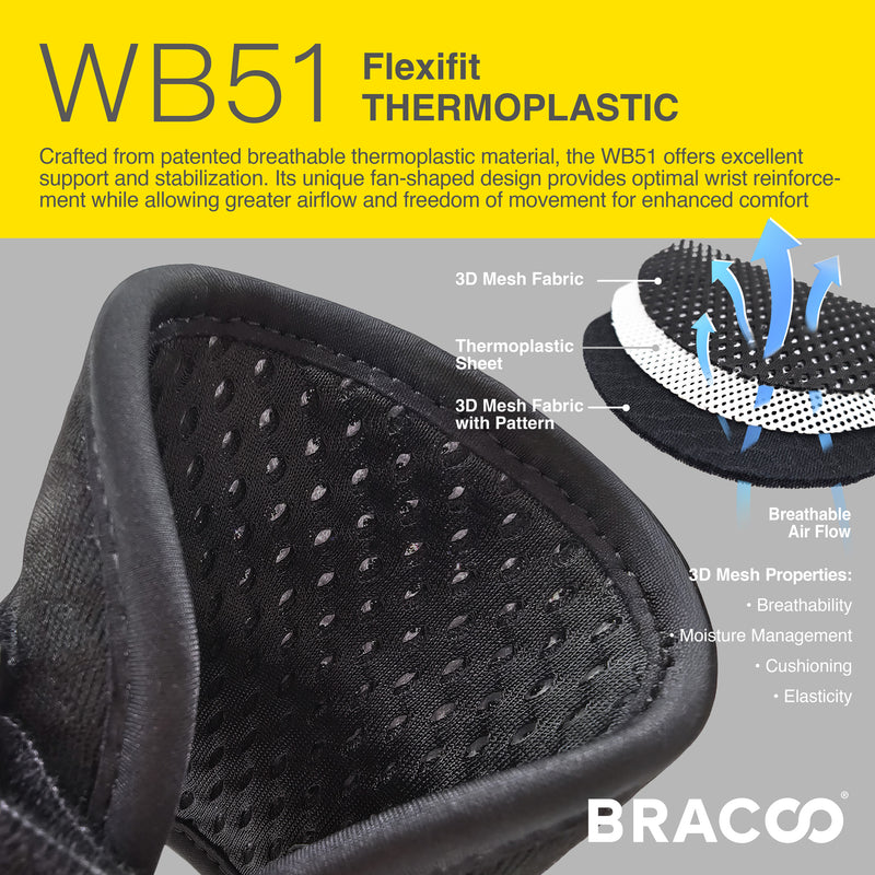 Bracoo WB51 Wrist Armor Wrap 3D Ergo Fixation & Breathable