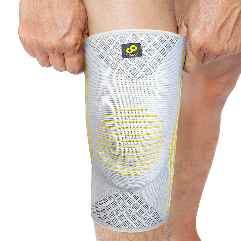 KS91 Knee Fulcrum Sleeve Breathable with Ergonomic Cushion Pad (pair) –  Bracoo Europe